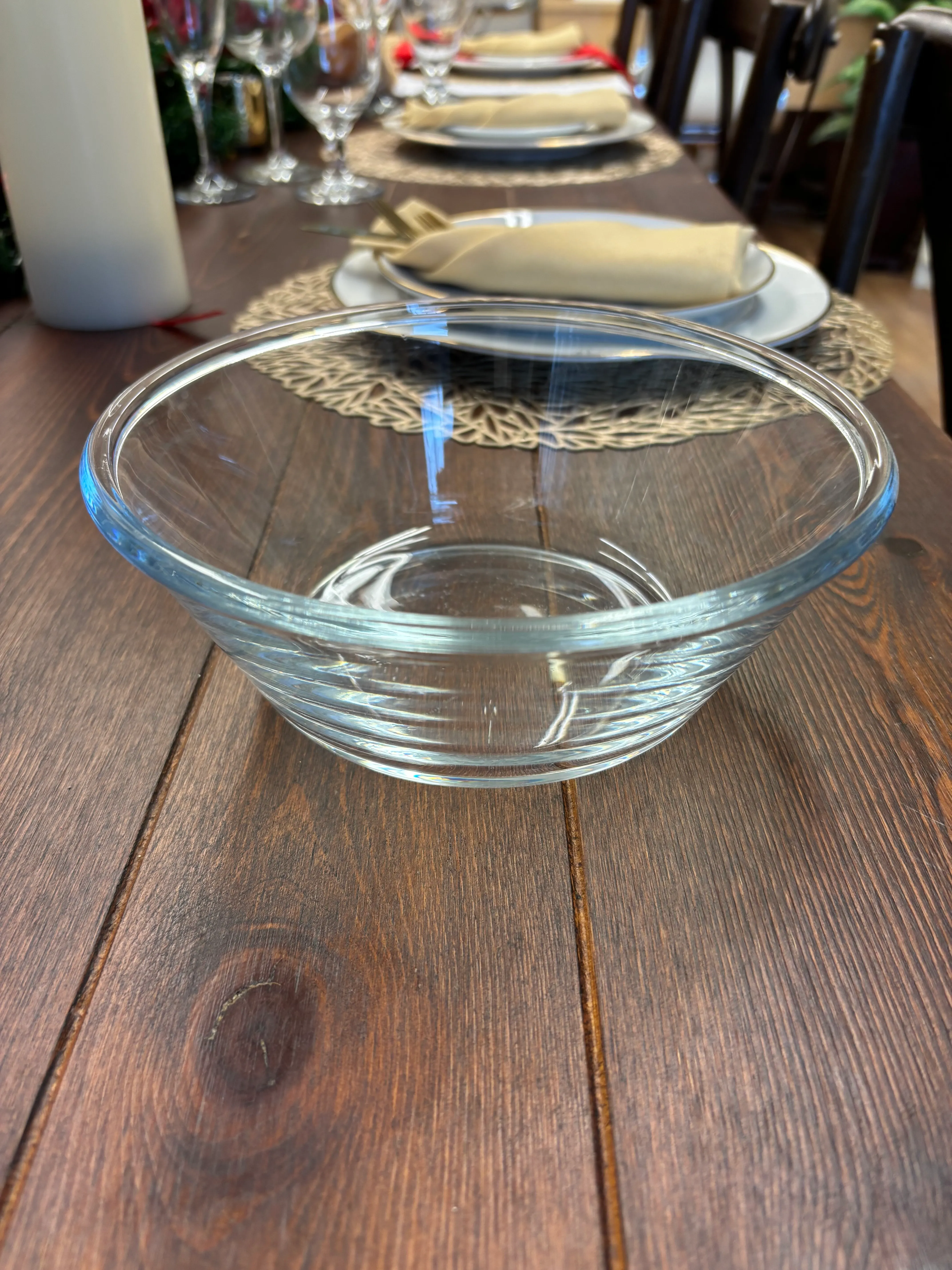 Glass Cone Bowl 7.75"