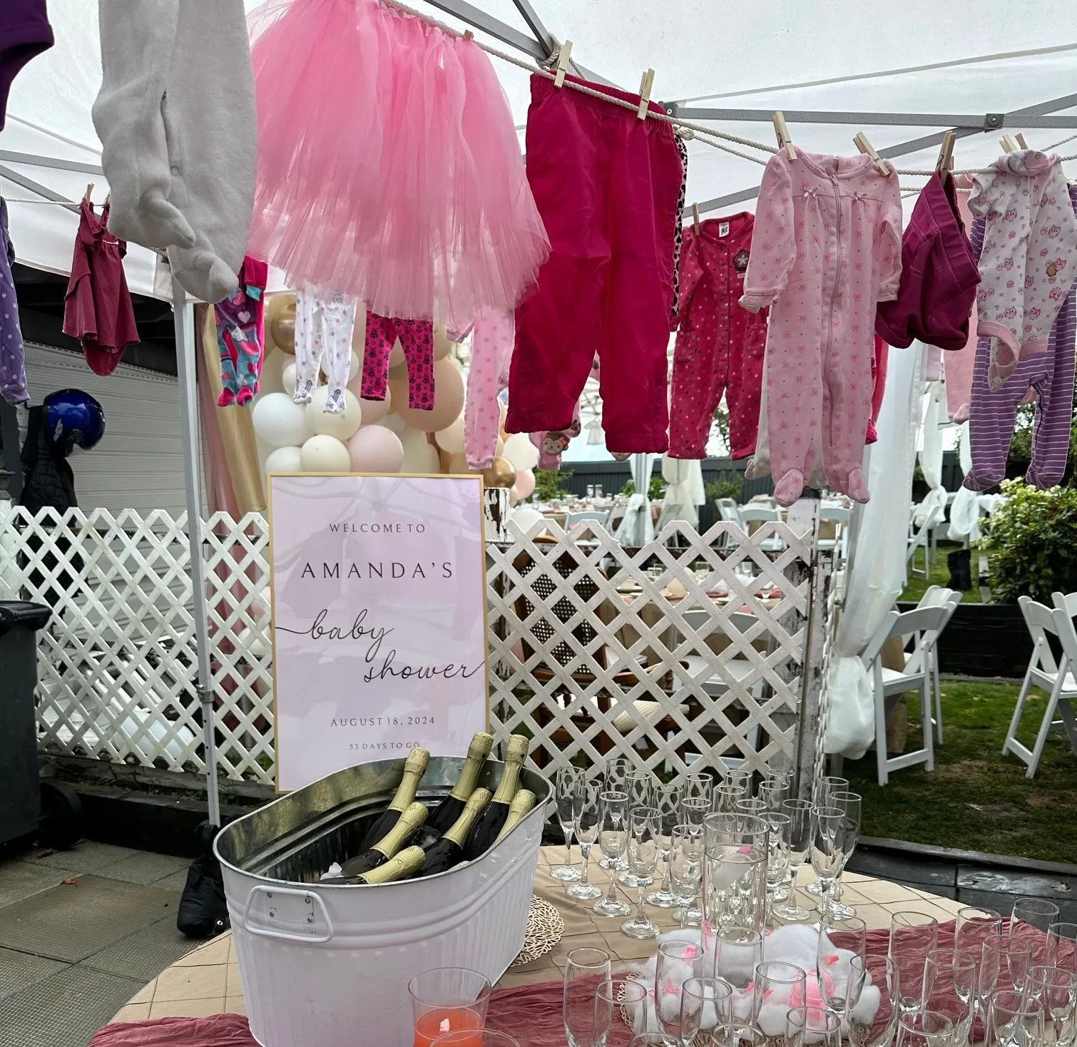 29' Baby Clothesline Décor Display