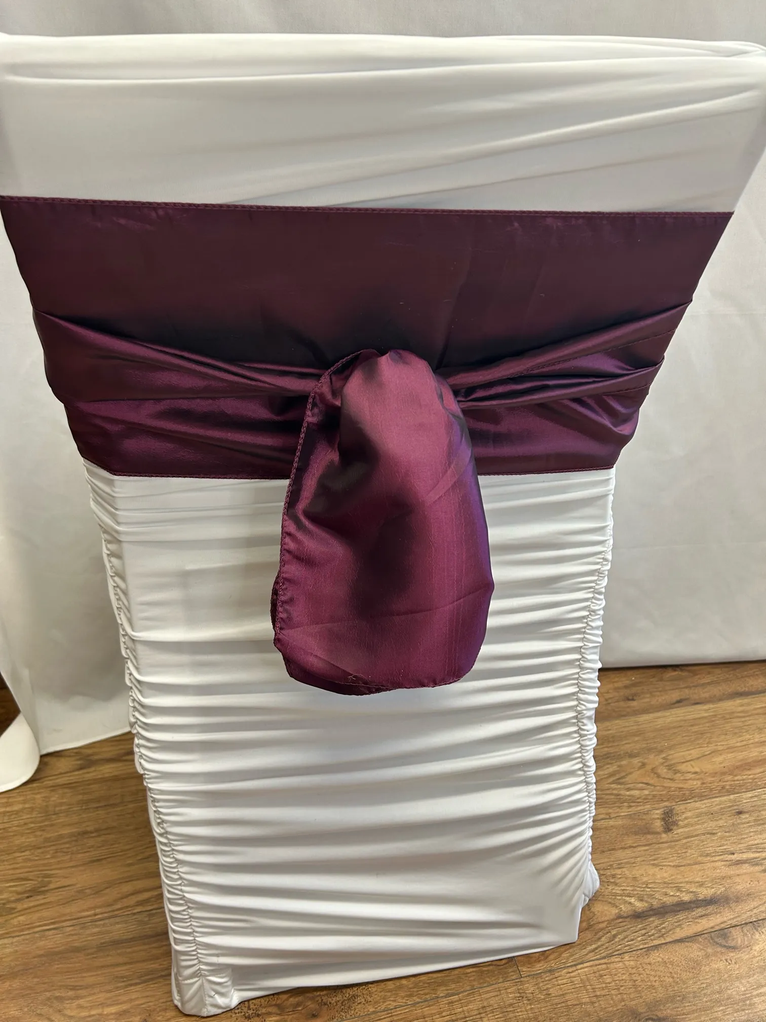 Eggplant Taffeta Sash 