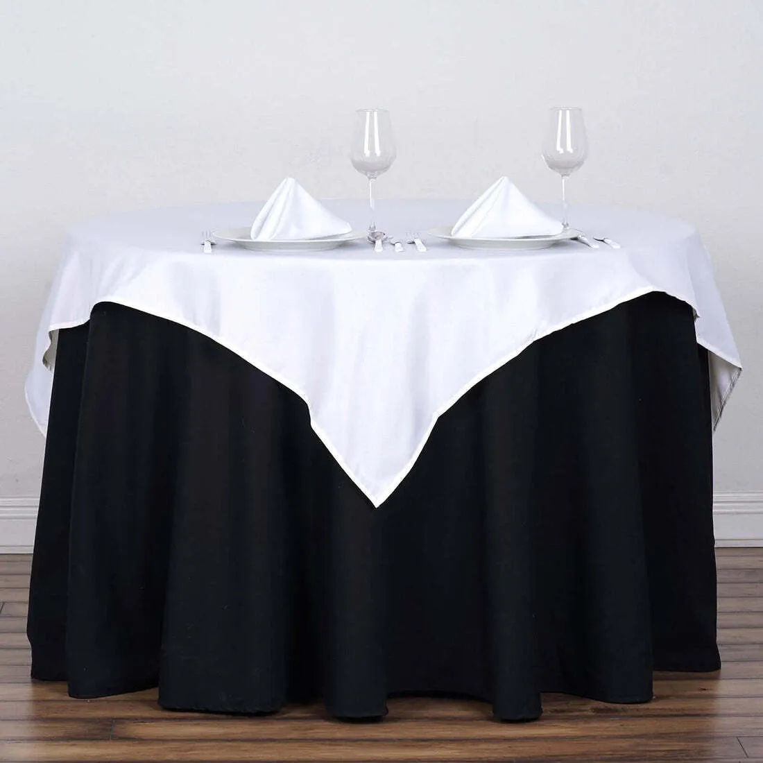 White Polyester Overlay 54" x 54"