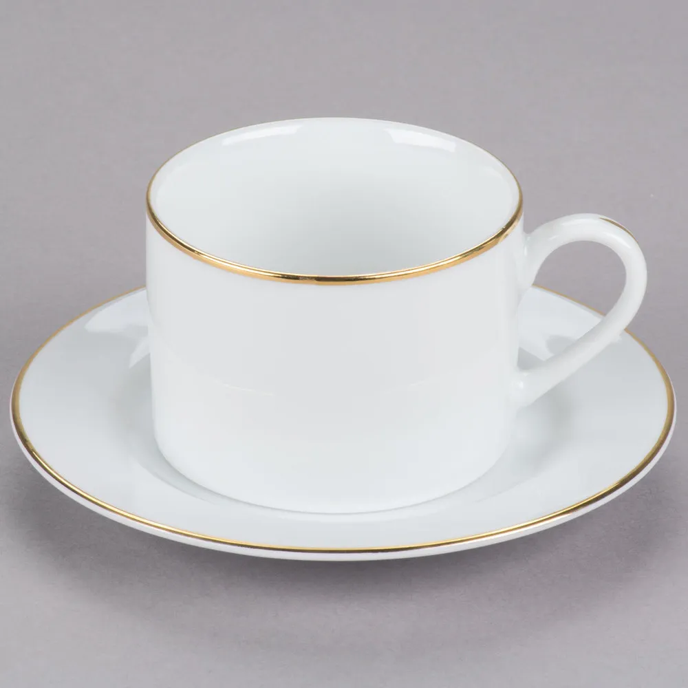 Narrow Gold Rim Cup & Saucer