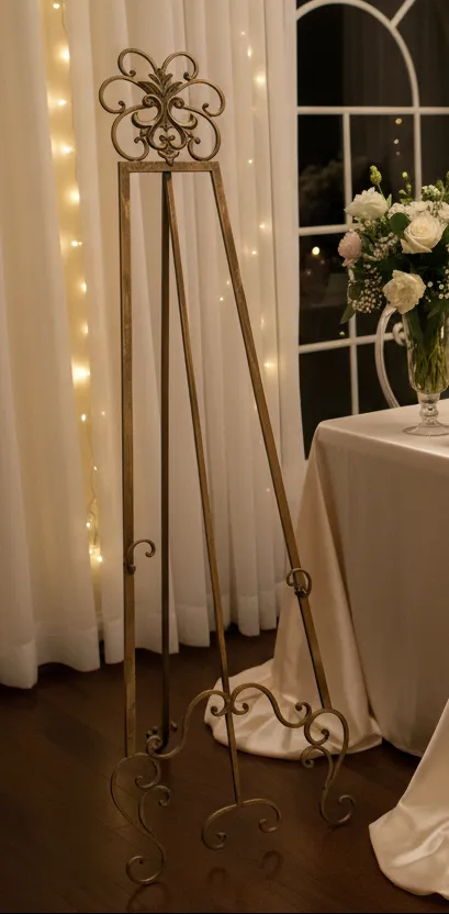 Antique Gold Easel 