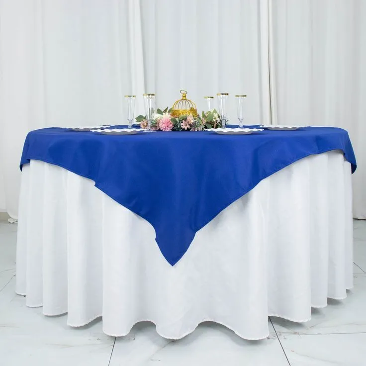 Royal Blue Polyester Overlay 54" x 54"
