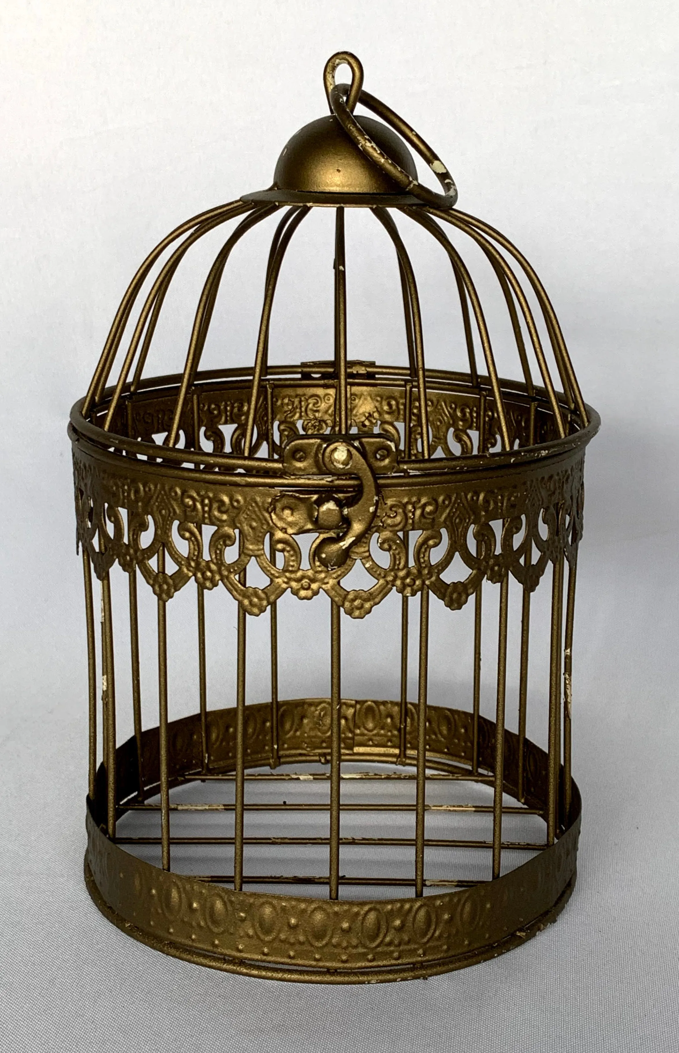 Birdcage  gold 8" x 5"