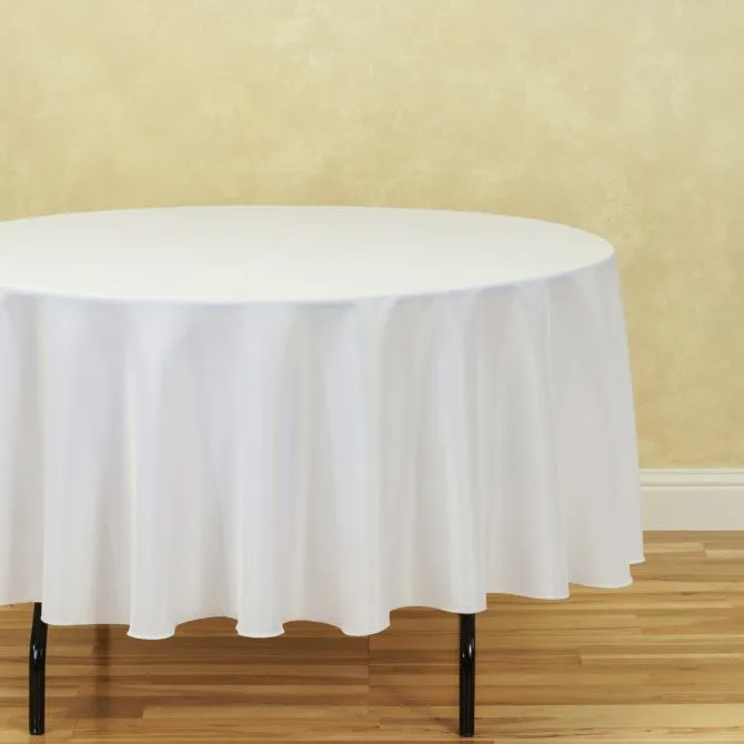 Tablecloth White round 90"