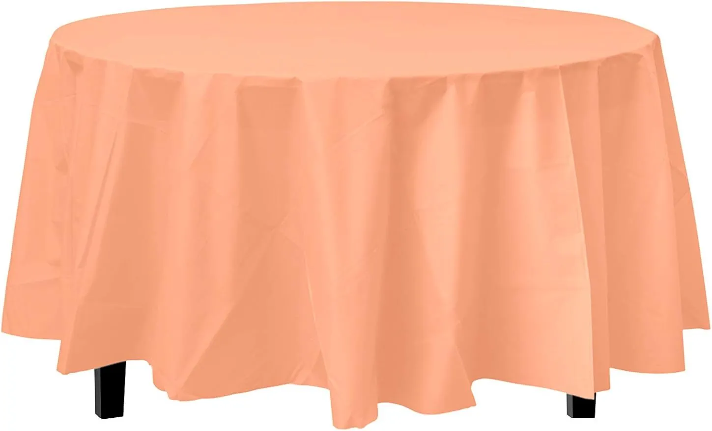 Tablecloth Peach Round 120"