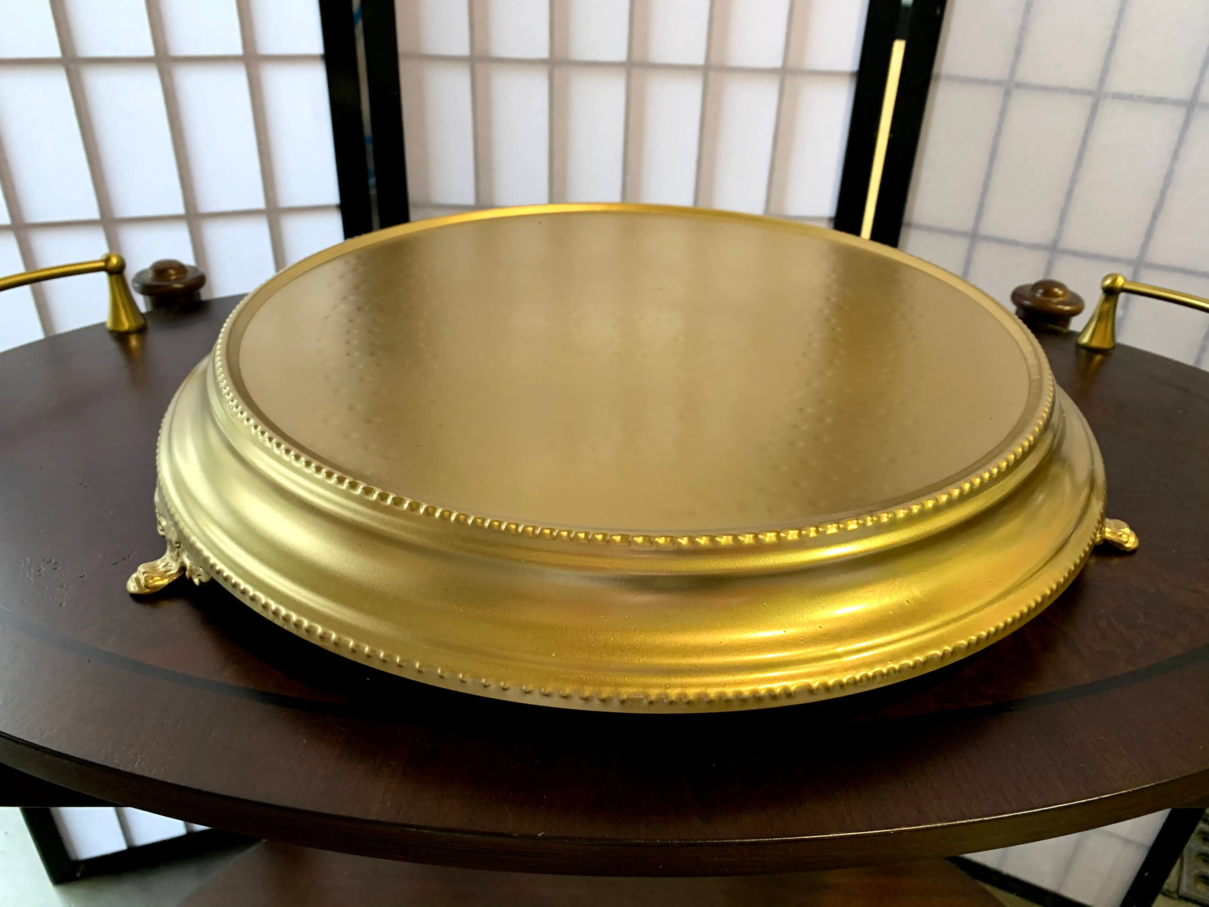 Gold Cake Stand 15"