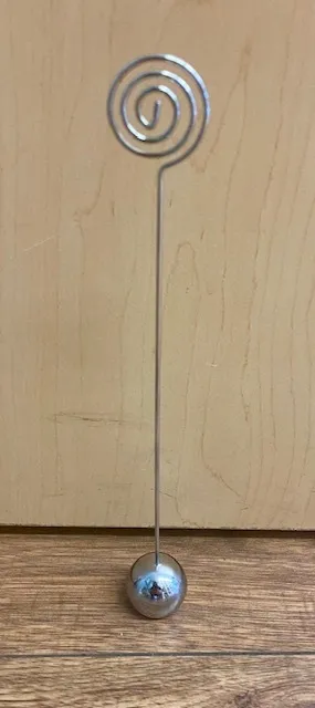 Spiral Menu / Table Number Holder