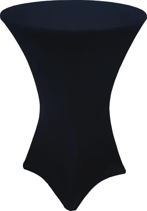 Spandex Black Bar Table Cover 