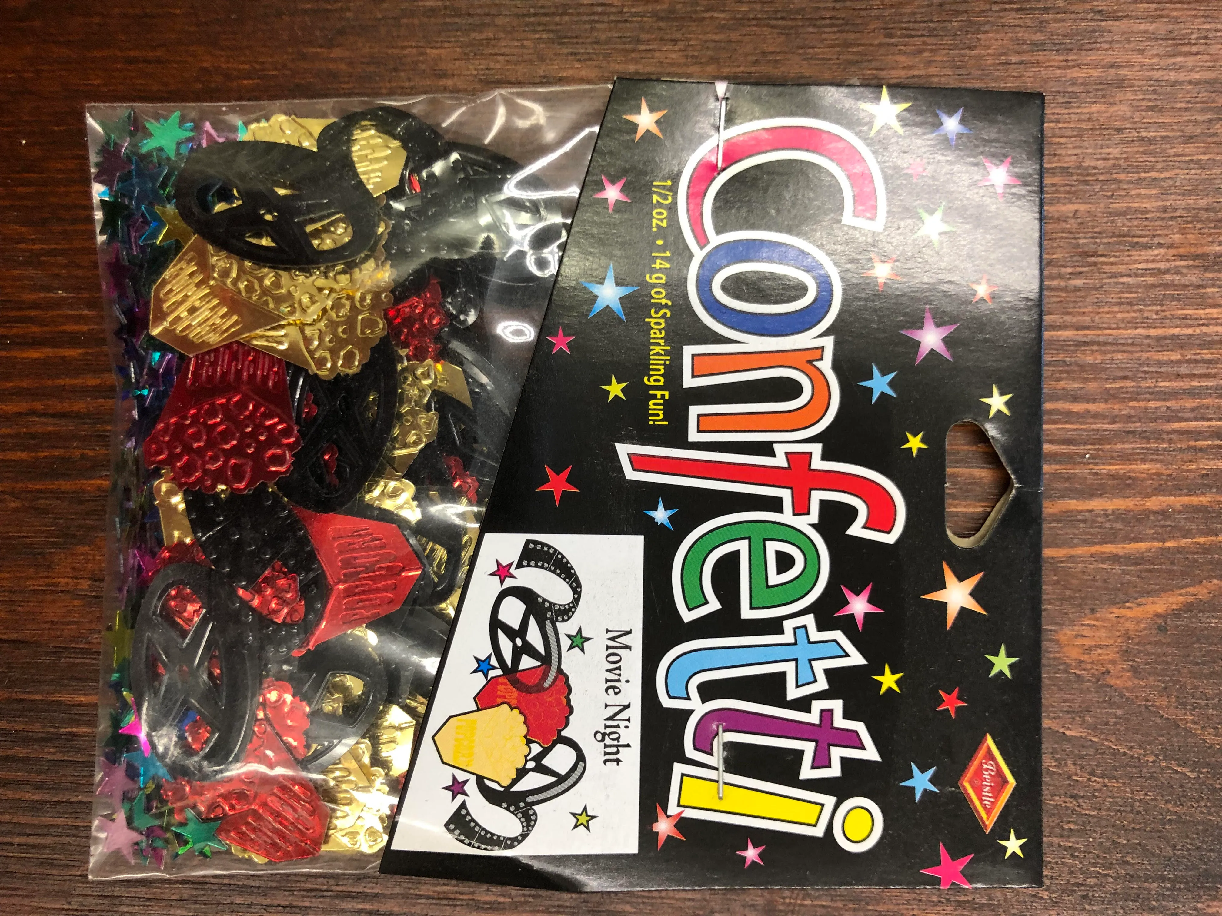 Confetti party packs - Movie night