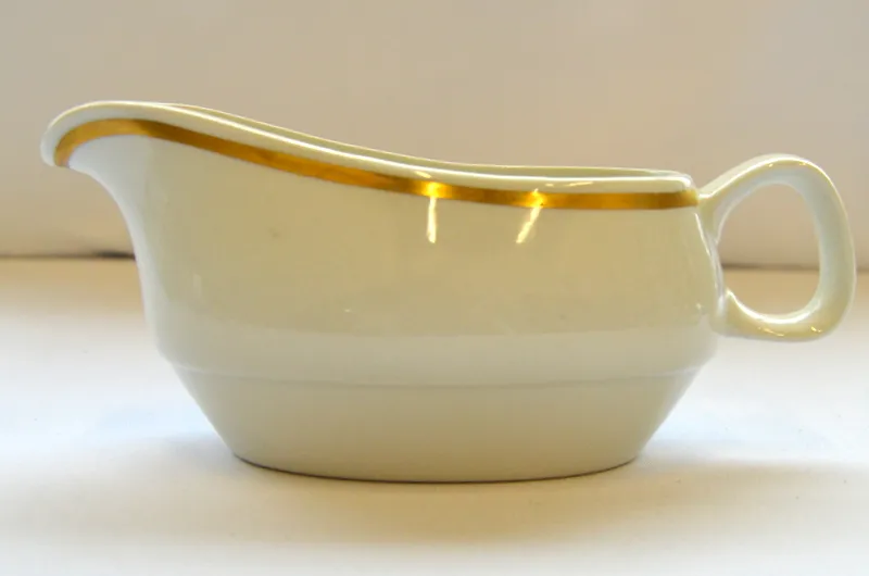 Gold Rim Gravy Boat