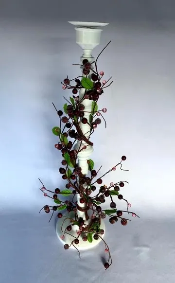 Decorative Berry Candle Holder 