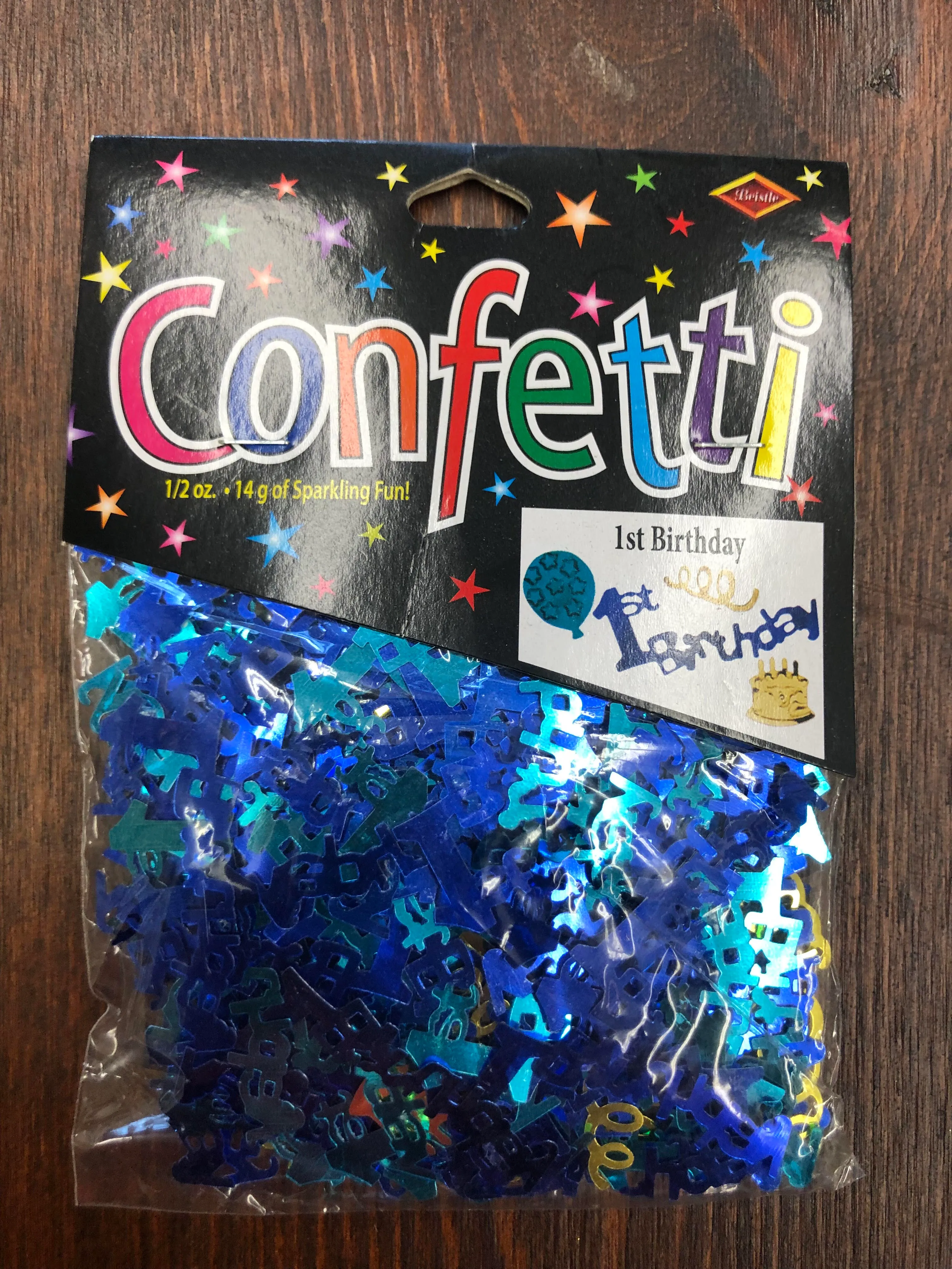 Confetti party packs - 1st birthday