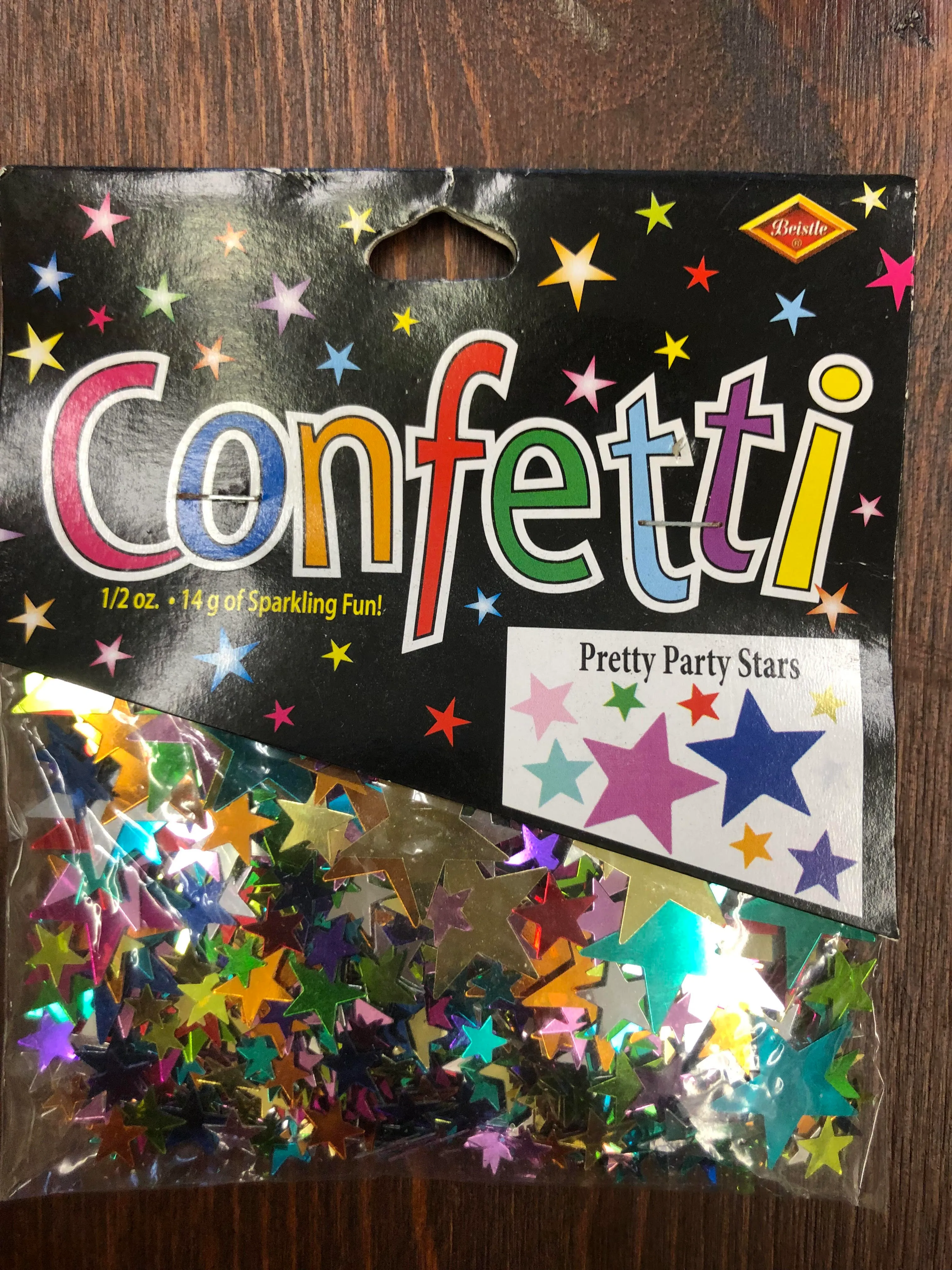 Confetti party packs - Pretty stars party