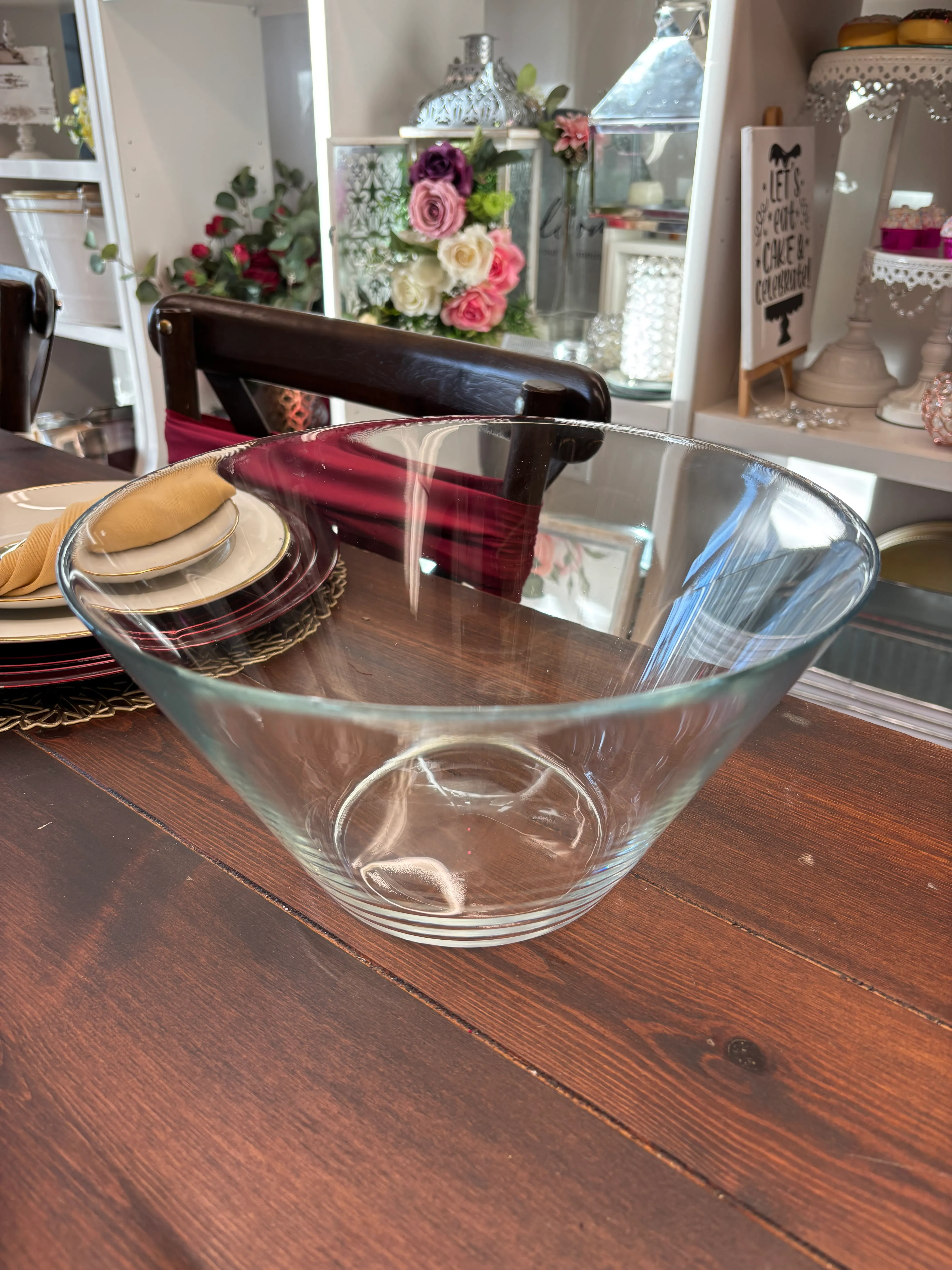 Glass Cone Bowl 11"