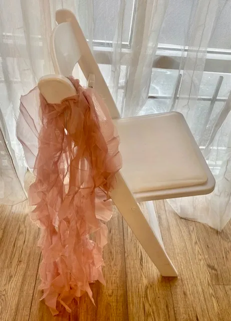 Dusty Rose Chair Frill 
