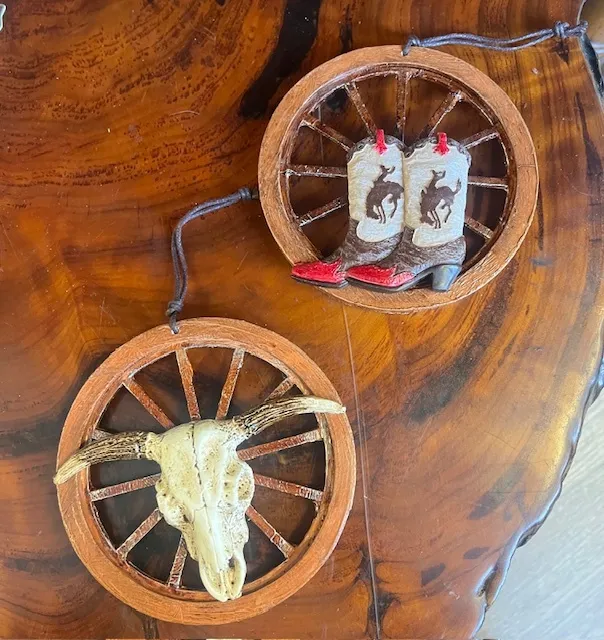 5" Western Wagon Wheel Table Accents 