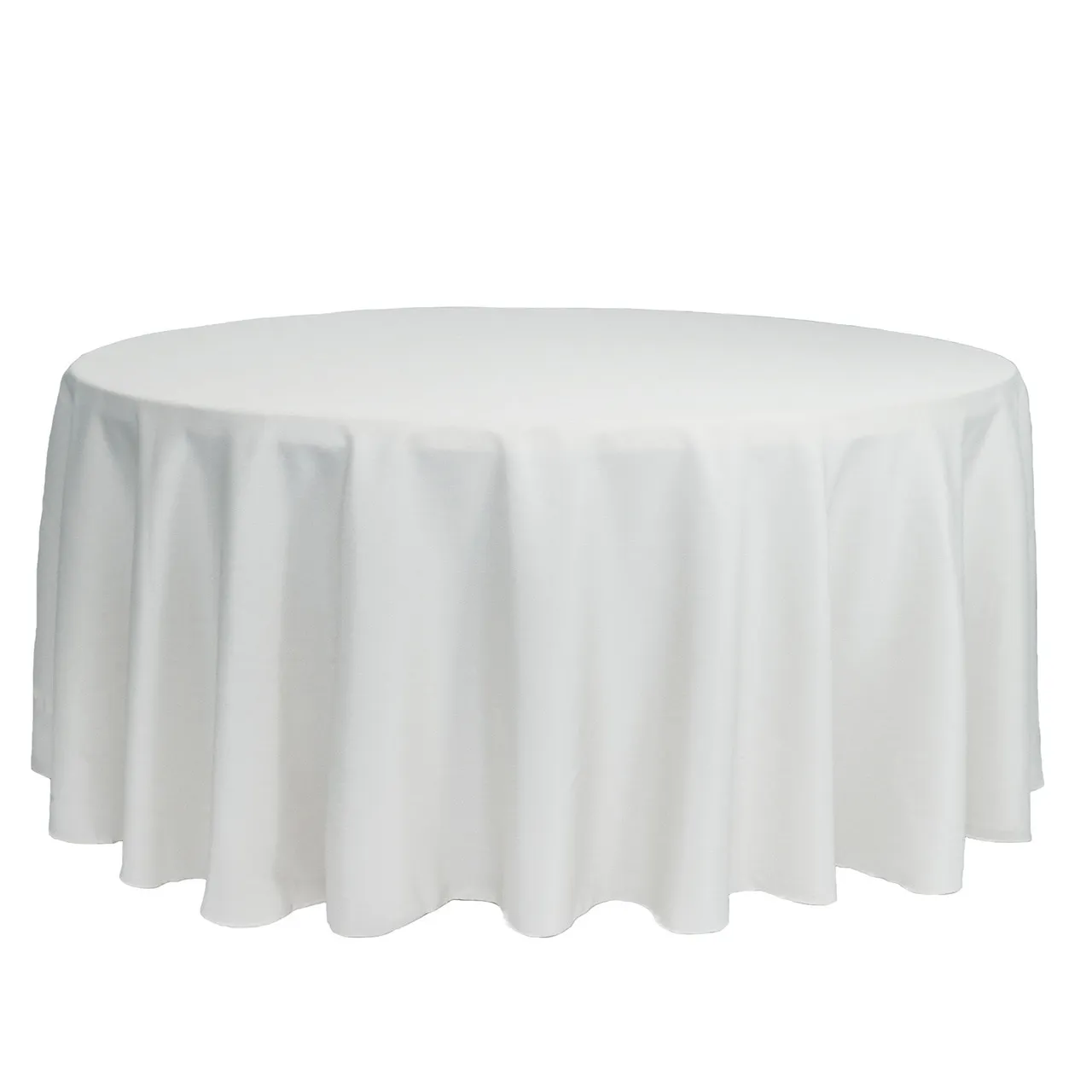 Tablecloth White round 132"