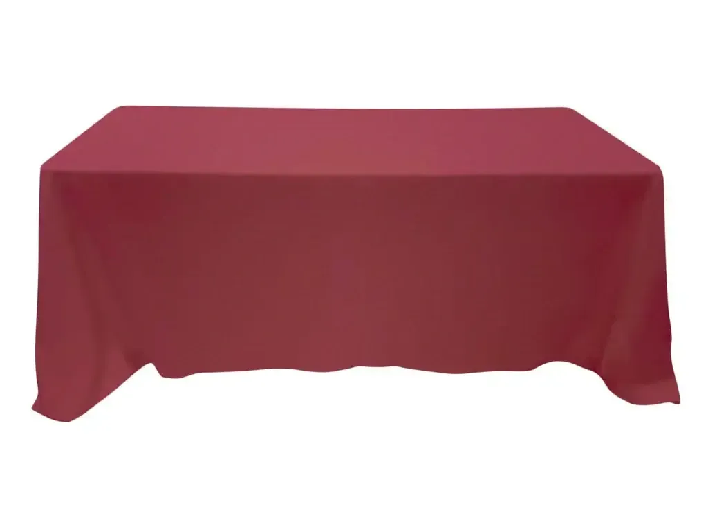 Tablecloth Wine Red Rectangular 90" x 132"