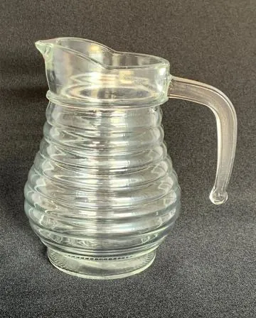 Wavy Glass Pitcher 