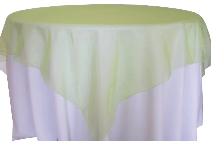 Apple Green Organza Overlay 70"x70"