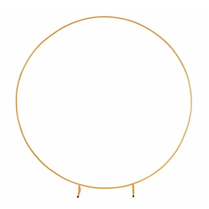 Gold Circle Round Arch  With Stand
