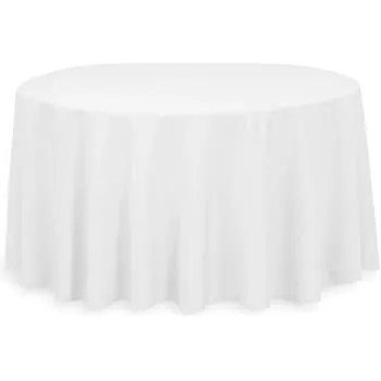 Tablecloth White round 120"