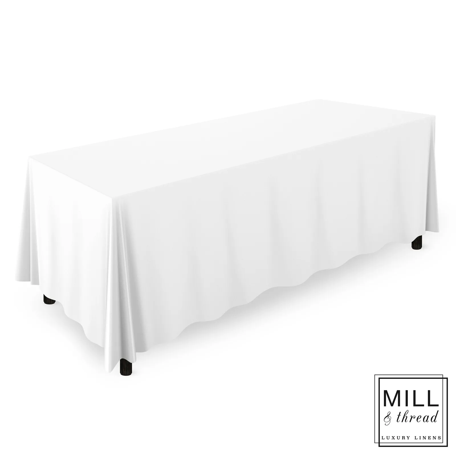 Tablecloth White rectangular 90"x 156" 