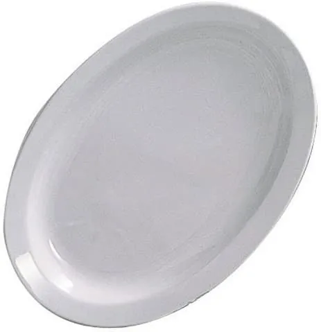 13" White Oval Platter 