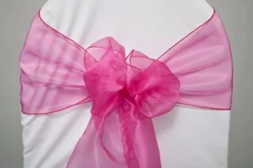 Fuchsia Organza Sash 