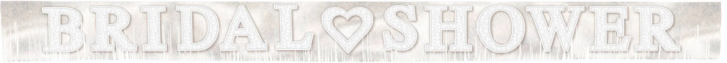 Glitter Fringe Bridal Shower Banner, 10-ft