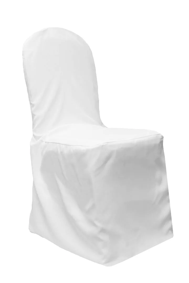 Chair Cover Banquet Polyester White