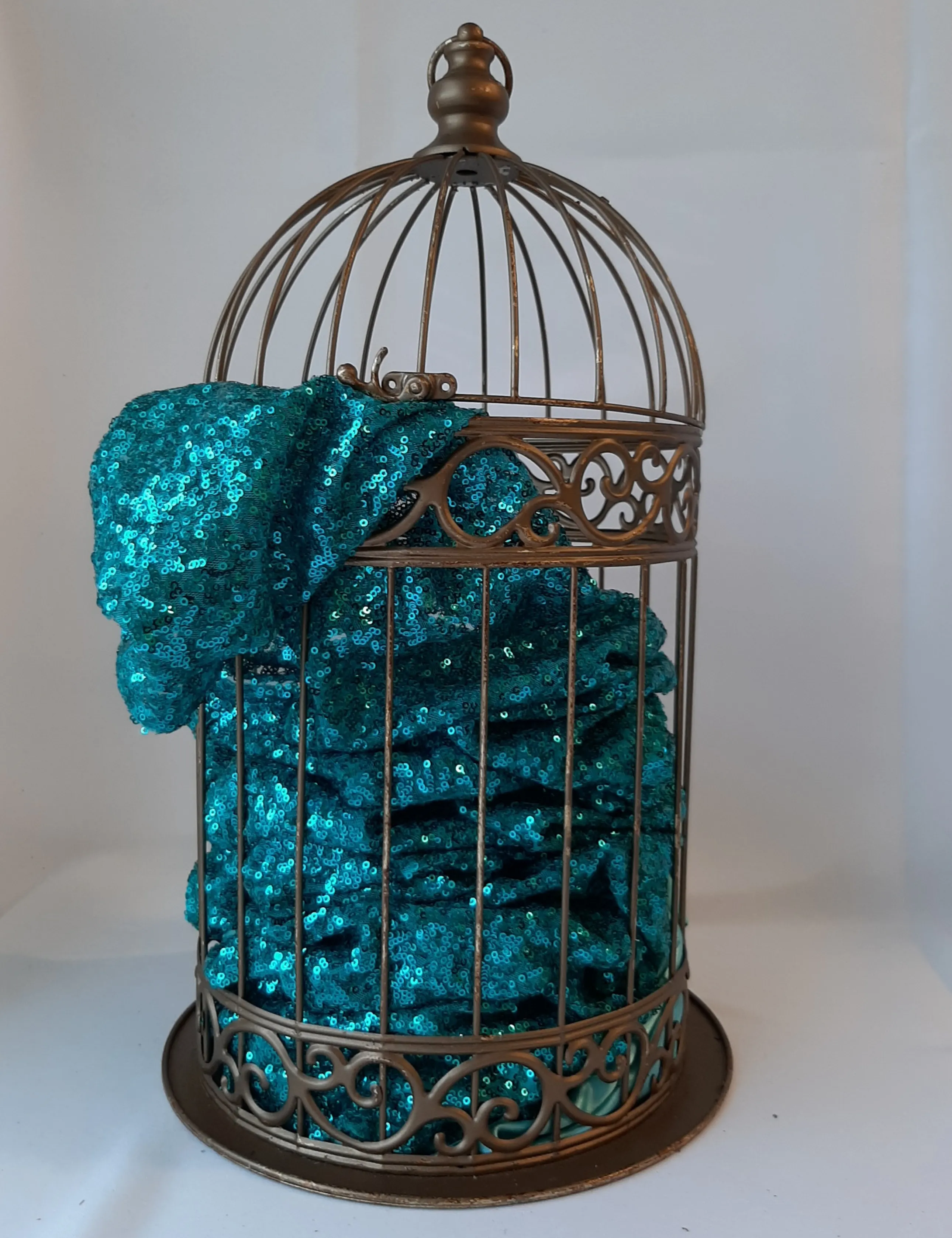 Turquoise Glitz Sequin Runner