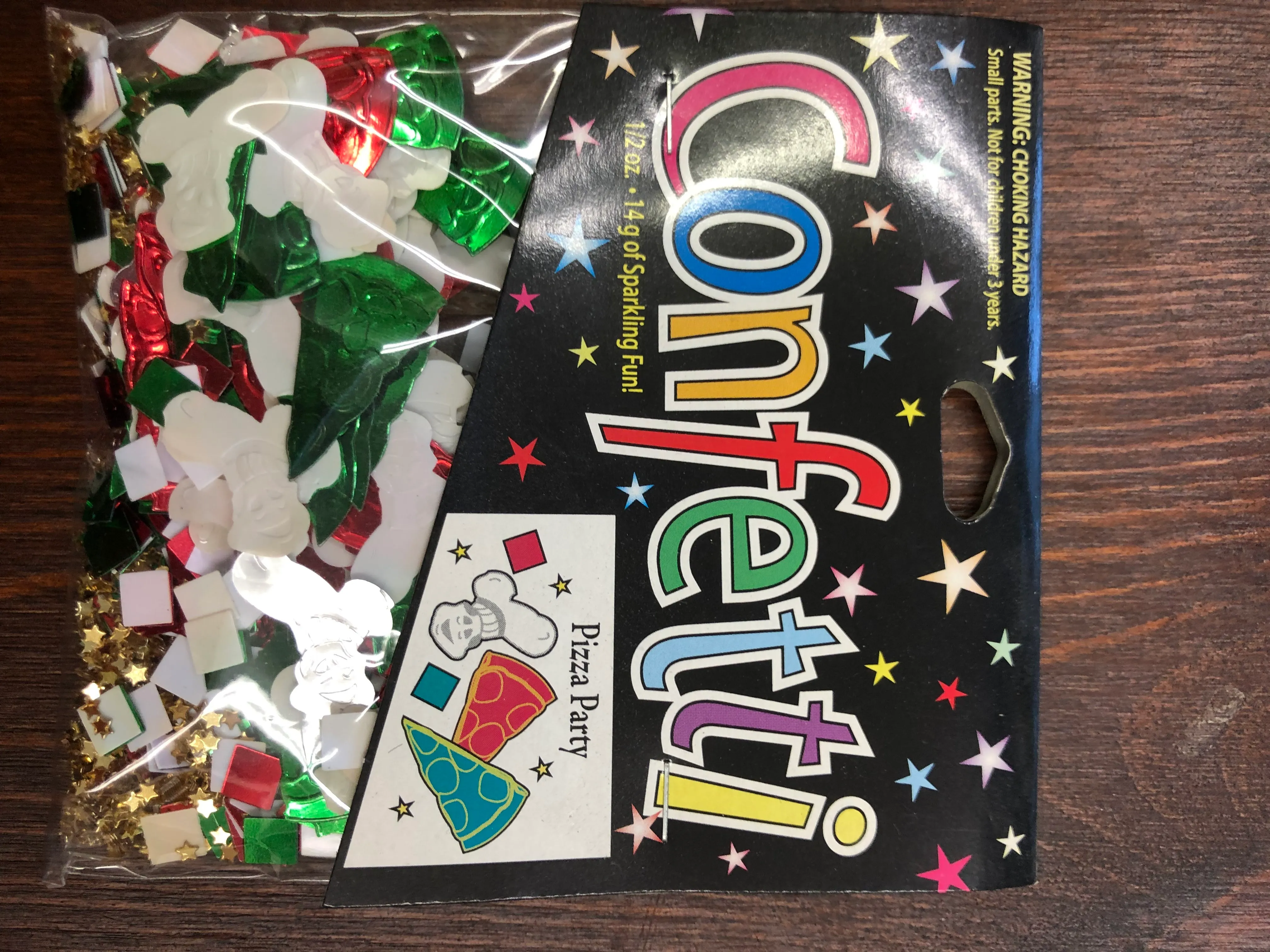 Confetti party packs - Pizza party