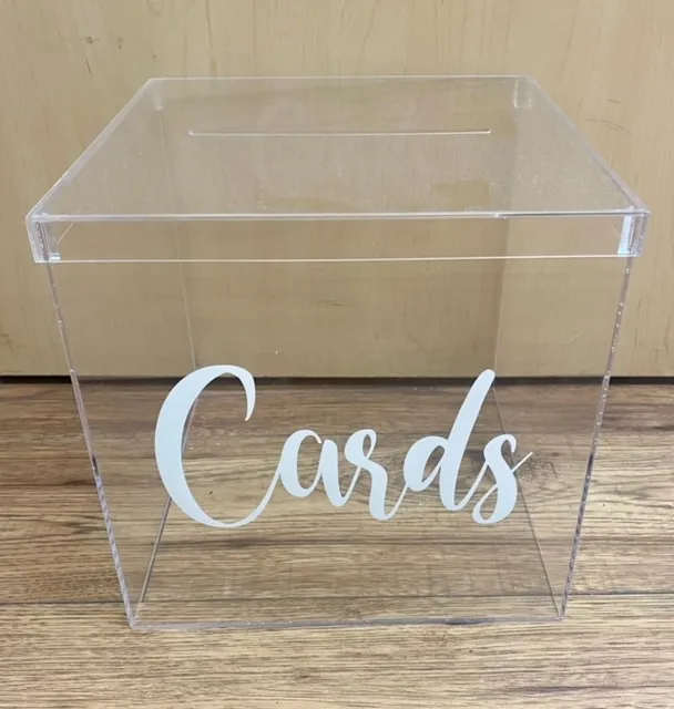 Wedding Clear Card box