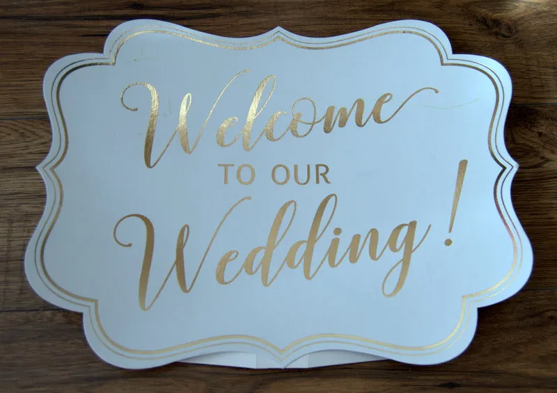 Welcome to our wedding sign 