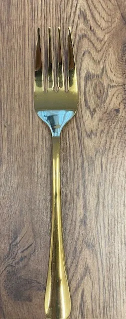 Gold Serving Fork 
