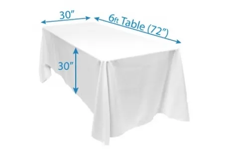 NO OPEN CANDLES, WAX, TAPE, OR MARKERS on linens or runners. Damage will result in the FULL REPLACEMENT FEE per our website & rental agreement. Shake linens free of debris. Return all hangers to avoid a $1.50 fee.