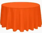 Burnt  Orange Round 120"