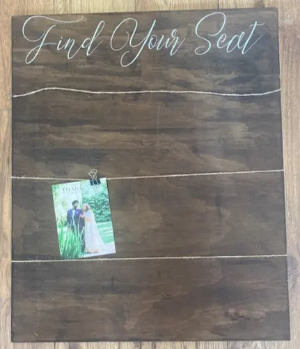 Table Seating - Find Your Seat Sign