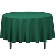 Tablecloth Hunter Green Round 90"