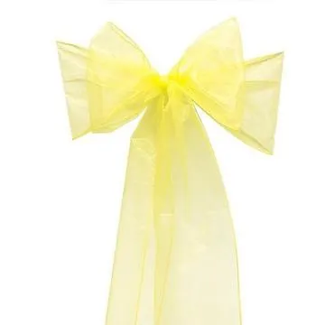 Yellow Organza Sash 