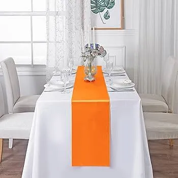 Orange Satin Runner