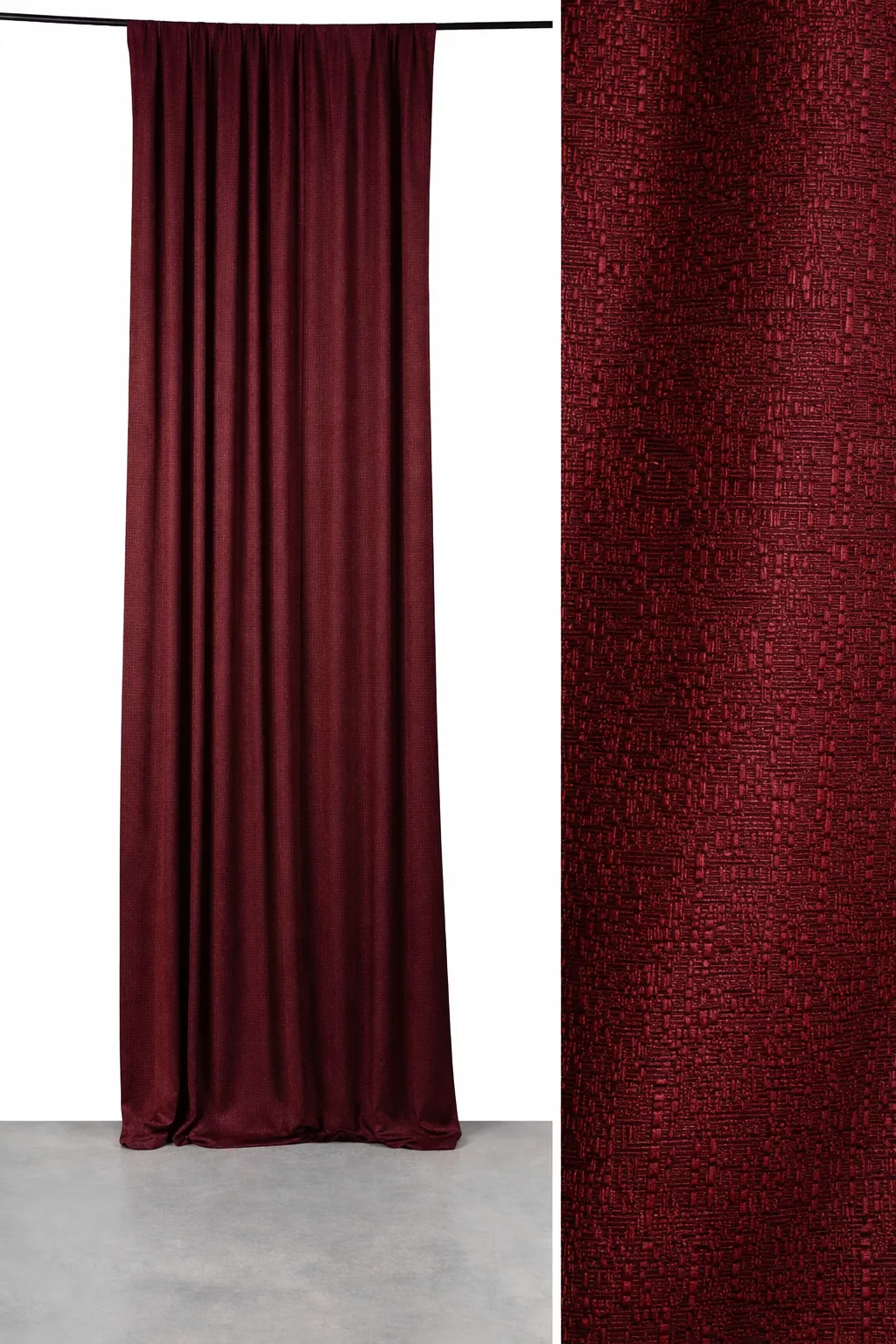 Burgundy Textured Backdrop Panel 12ft
