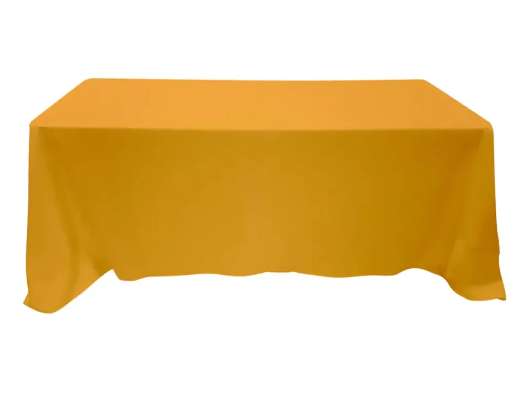 Tablecloth Mustard Yellow Rectangular 90" x 132"