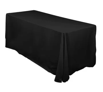 Tablecloth Black rectangular 90" x 156"