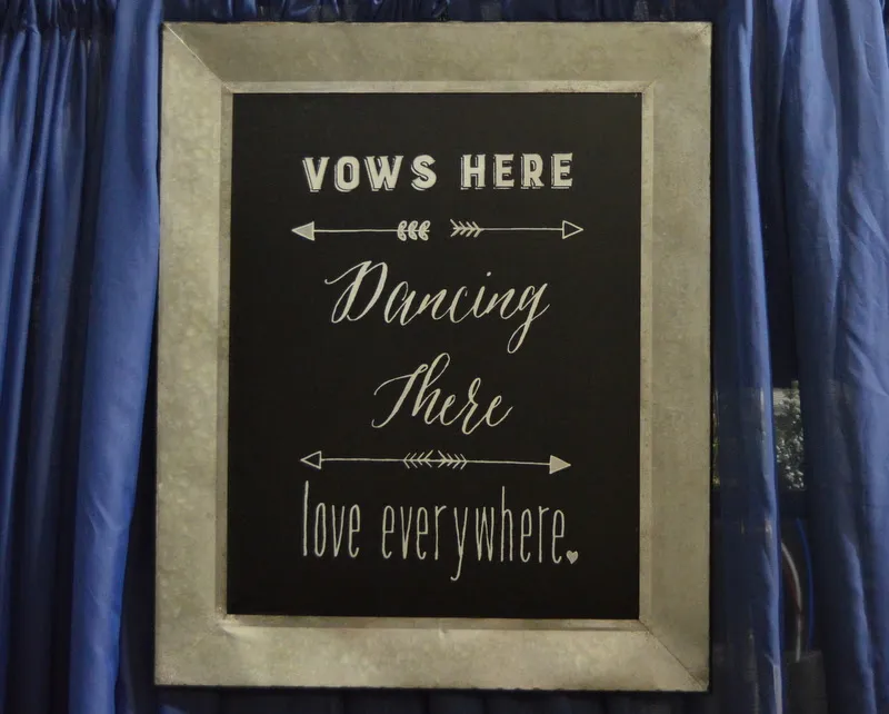 Vows Here Sign 