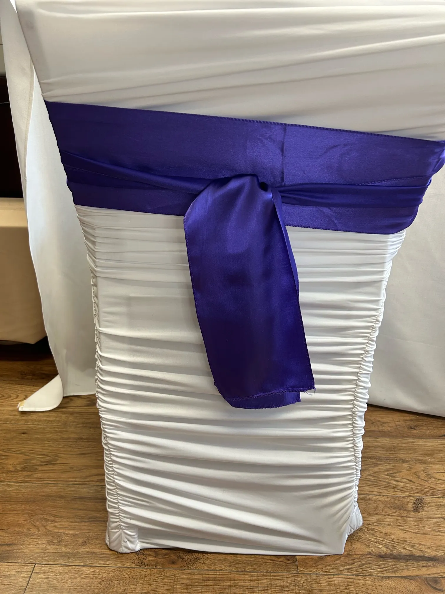 Royal Purple Satin Sash 