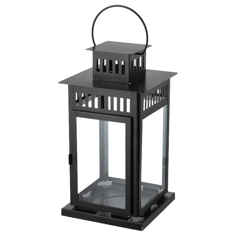 Black Metal Lantern