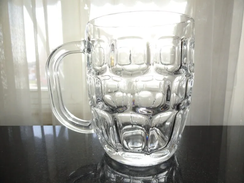 Glass Beer Mug 13.5oz